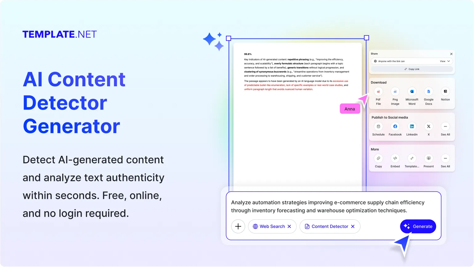 Free AI Content Detector Generator, AI Content Detection Tool Online [ No Signup ]